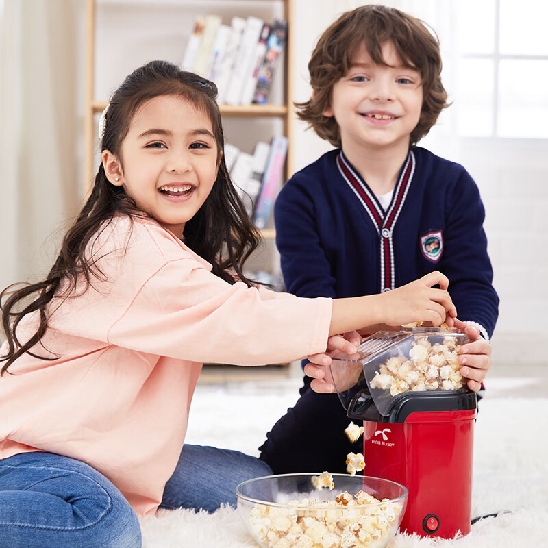 班尼兔(Pink Bunny)家用爆米花机迷你全自动圣诞礼物生日礼物 爆米花机