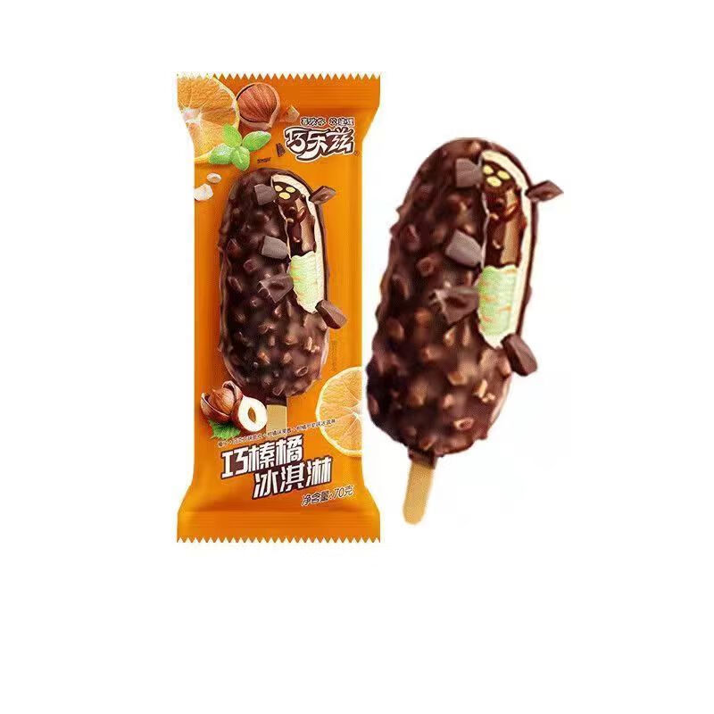 巧乐兹5 支巧乐兹雪糕冰激凌脆皮琦炫四个圈巧脆棒巧恋果巧榛橘冷饮 四个圈5支(70g)