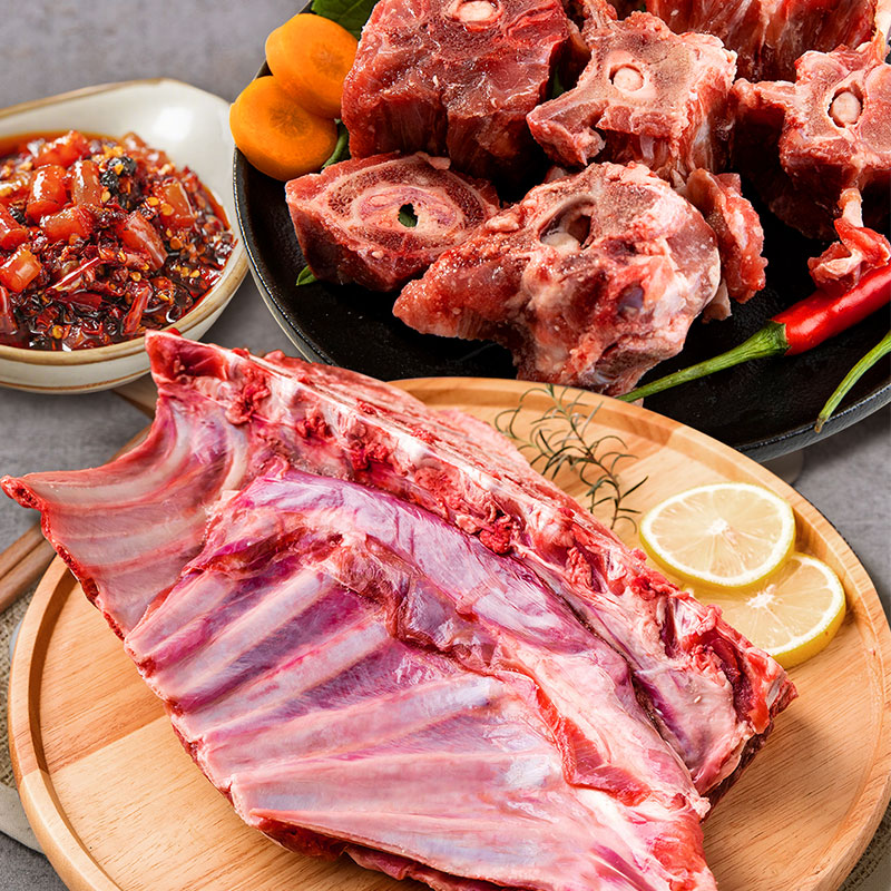 大庄园新西兰羊排羊蝎子  原切羊肉 炖煮烧烤食材 单骨法式肩排1斤/袋