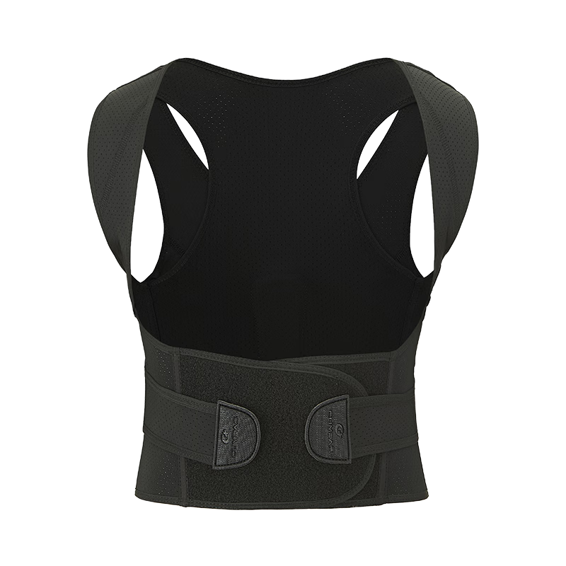 CUYPAS日本品牌医用成人防驼背矫正器男女士开肩矫姿带纠正脊椎侧弯神器 黑色 M【推荐80-120斤】