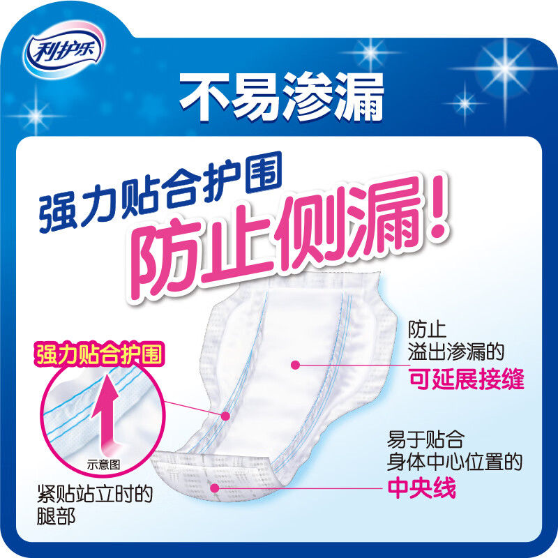 LIVEDO利宝德利护乐日本进口老人用尿片超大吸收成人纸尿裤纸尿片 280x605mm 20片【防止侧漏】9次吸收