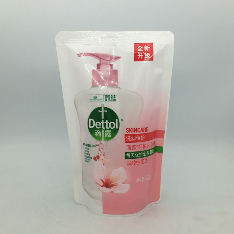 滴露（Dettol）健康洗手液补充装450g袋装家用滋润倍护儿童补充替换 滋润倍护洗手液补充装450g(1袋