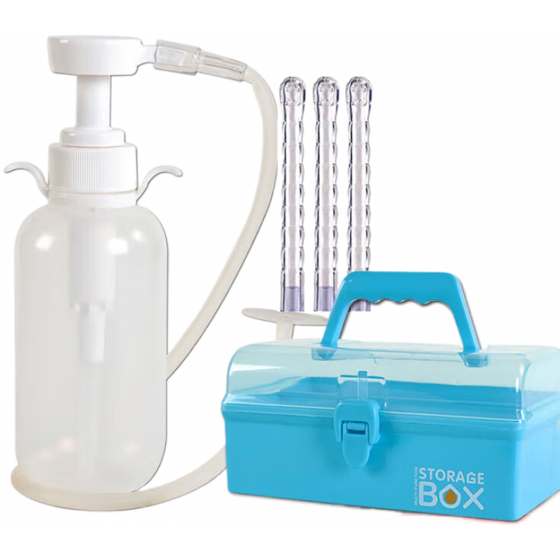 姿邑家用婦科沖洗器沖水器婦洗器清洗器沖洗器醫(yī)用清洗器私處 300ml沖洗器+3個頭+收納盒