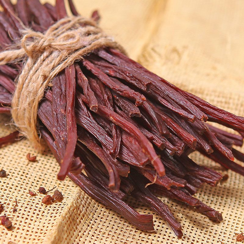 林西山香 手撕风干牛肉干内蒙古特产零食超干酥脆烤王磨牙小吃 原味