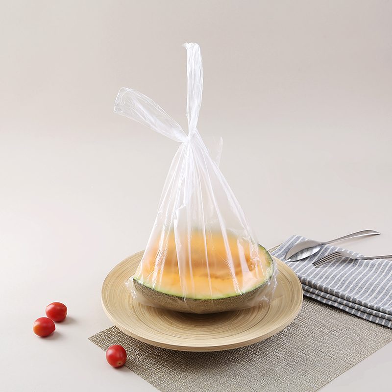 洁成保鲜袋背心式厚实家用卷手提食品袋 大卷手提点断式28*25cm*500只