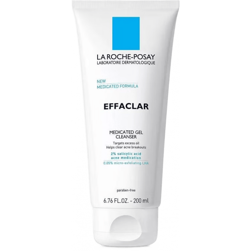 理膚泉（LA ROCHE-POSAY）潔面乳水楊酸祛痘洗面奶凝膠質(zhì)地去除黑頭油脂雜質(zhì)清潔毛孔 aspic 200ml