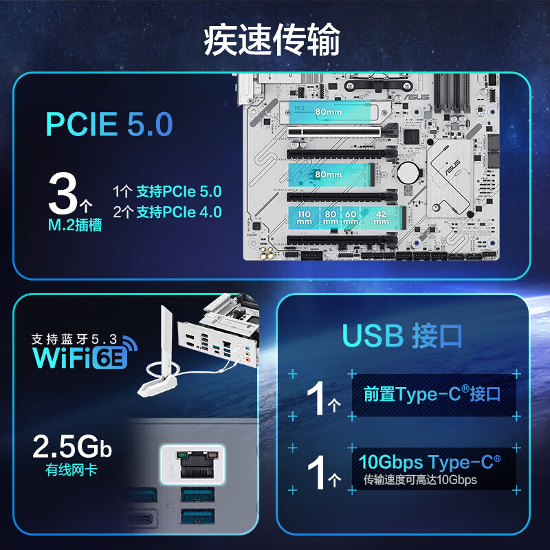华硕 B850 MAX GAMING WIFI W 图 5
