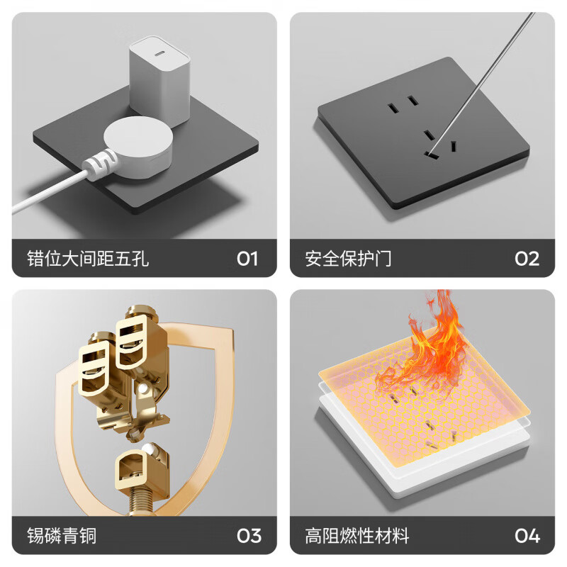 国际电工86型暗装超薄拨杆开关插座面板意式奶油白色哑光复古极简侘寂风 二开（单/双控通用）【白杆】