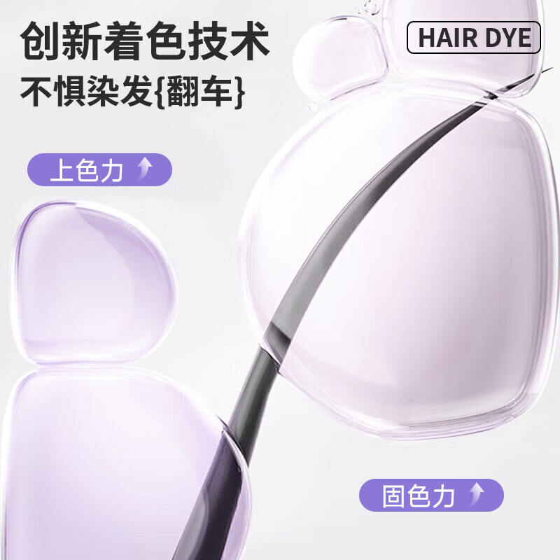 忆丝芸（Eisansun）染发膏植物染发剂纯自己在家染头发盖白不沾漂发剂天然男女士专用 自然黑【盖白】（A-9/F-12）