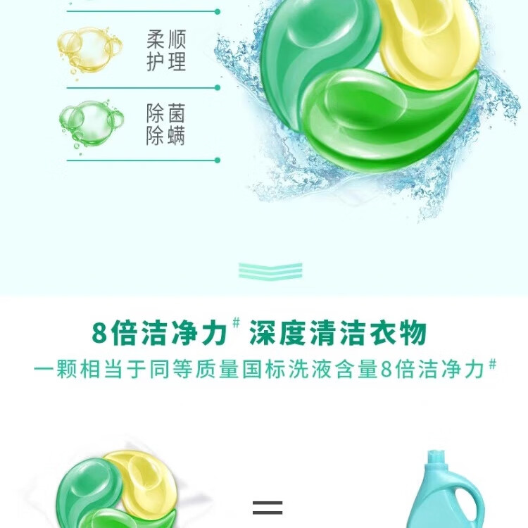 易享家原装正品易享家3效合1洗衣凝珠300g(20颗)留香天然酵素香氛温和 300g*1盒