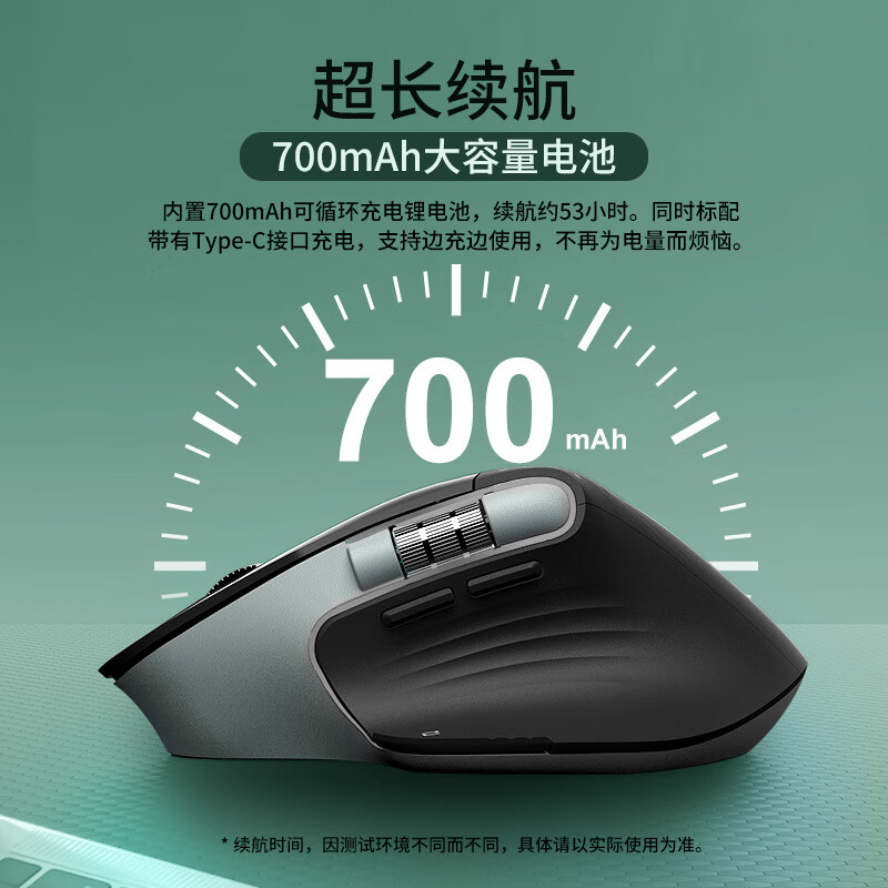宏碁(acer)人体工学三模鼠标 无线蓝牙双滚轮大手 多设备一键切换办公静音鼠标 可自定义编程按键多档DPI调节 武士黑【4800DPI】三模 宏碁(acer)人体工学三模鼠标 无线蓝牙双滚轮大手 多设备一键切换办公静音鼠标 可自定义编程按键多档DPI调节 武士黑【4800DPI】三模