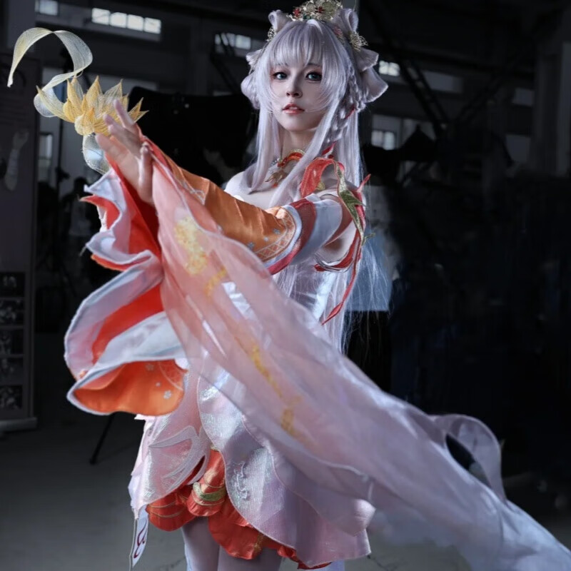 班达熊西施续相思cos服王者荣耀情人节限定cosplay动漫角色扮演卡通c服 西施续相思cos服+配饰+发冠 S