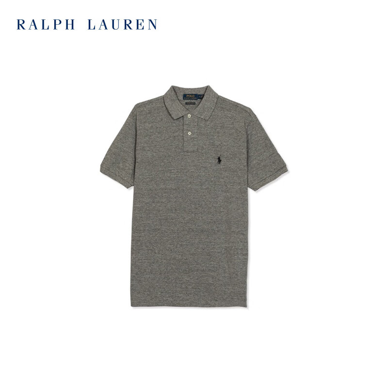 Polo Ralph Lauren拉夫劳伦夏季新款潮流送男友父亲节短袖t恤polo修身灰M
