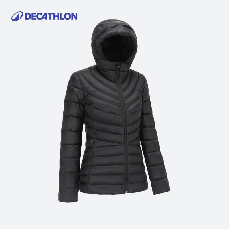 迪卡侬羽绒服女秋冬外套加厚保暖连帽户外面包服-4986657