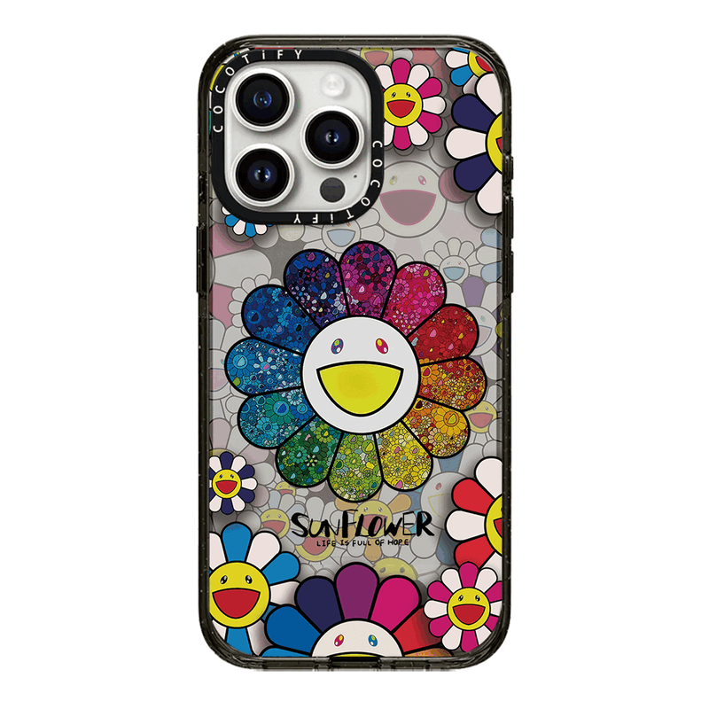 CASETIFY磁吸MagSafe联名村上隆太阳花适用iphone16pro手机壳15promax