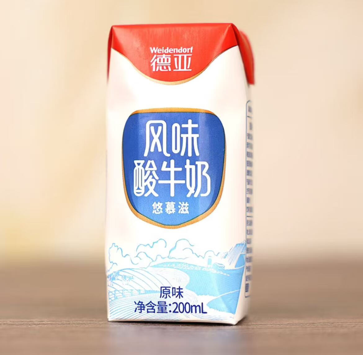 德亚酸奶常温原味酸牛奶200ML*24盒装整箱 （新旧包装发