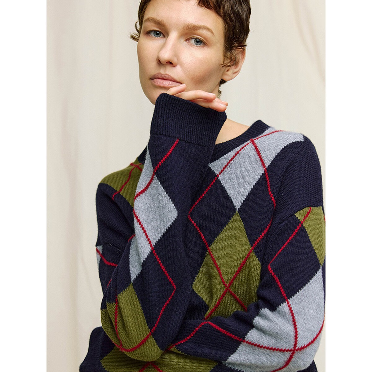 MARIUS�����⻨������ū��ë����ѧԺ�����Բ����֯��ͷ���ﶬ�� ����Ĩ�� S 554.7Ԫ