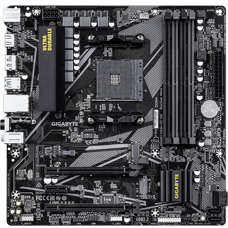 技嘉 超耐久B550M DS3H AC R2 DDR4 WIFI5 图 4