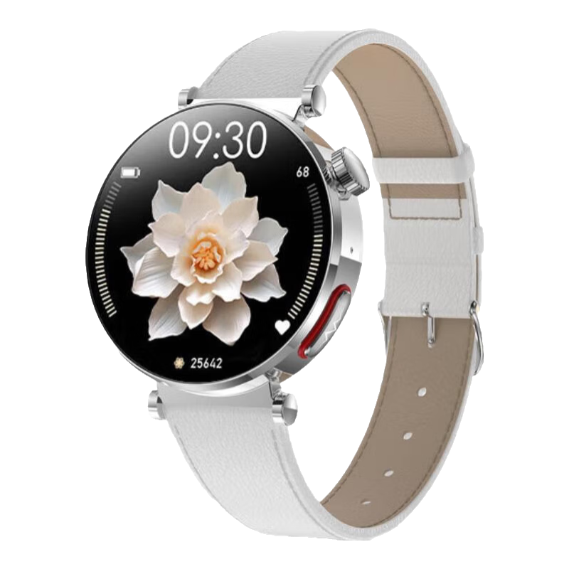 杜能【輕薄女表】無(wú)創(chuàng  )免采血測動(dòng)態(tài)血糖手表血壓血脂尿酸血氧心電藍牙通話(huà)心率睡眠健康監測儀智能手環(huán) 云峰白【女性黃金尺寸+全方位健康監測】