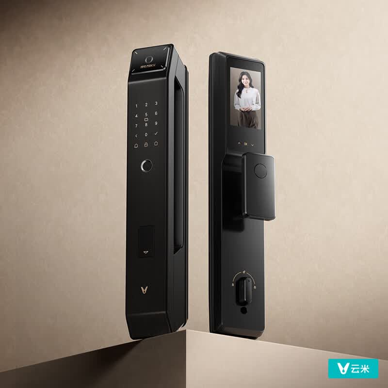 云米（VIOMI）智能门锁2A Pro猫眼大屏全自动家用防盗指纹密码锁电子锁LBT13A 可连接APP