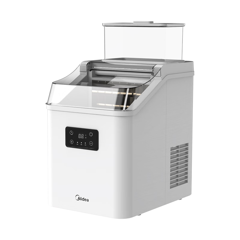 美的（Midea）制冰机 家用方块冰小型冰魔方迷你冰块机宿舍全自动清洗预约办公室冷饮 MBJ-15F17EA