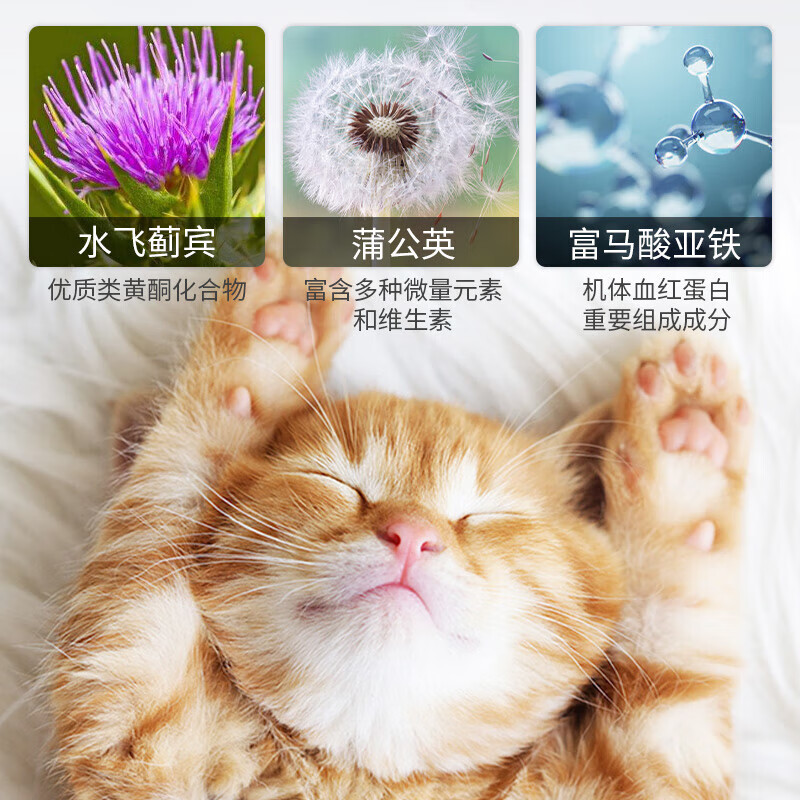 汉维宠仕维加佳猫咪狗狗护肝补血铁呵护肝脏健康营养支持30片/盒 30片-4mg（小型犬/猫用） 犬猫通用