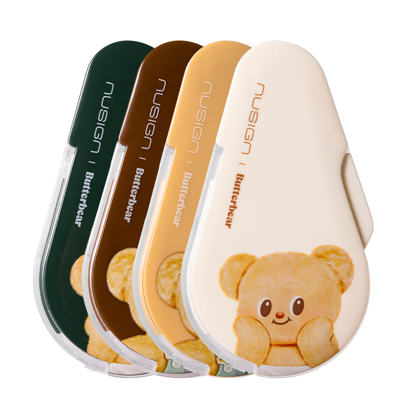 紐賽（NUSIGN）黃油小熊按動(dòng)密封門(mén)修正帶 可換芯涂改帶隱形 6m隨機(jī)色 NS161-B【熱門(mén)商品】得力旗下高端品牌