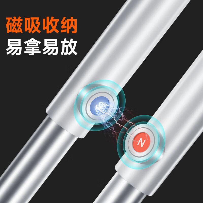 佳帮手扫把簸箕套装旋转扫地扫帚两件套磁吸双梳齿家用笤帚畚箕 【免邮】【双梳齿】磁吸扫把套装+卡座 1个