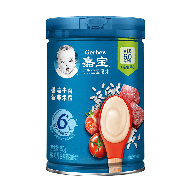 �α���GERBER�������׷�Ӥ��������ʳ����ˮ��ԭζ����пάC������Ӫ���׺�123�� 10-12��+������ţ��ζ 250g*1�� 52Ԫ