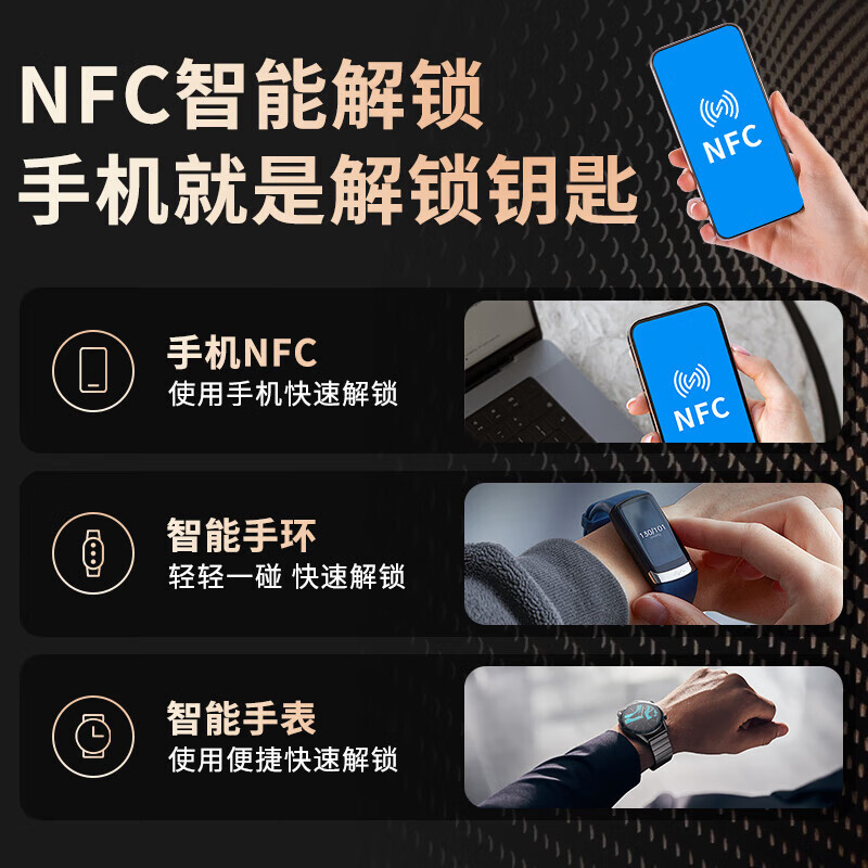 海康威视（HIKVISION）U型锁玻璃门指纹锁免开孔密码锁办公室智能锁门禁锁ic卡门禁手机蓝牙小程序指纹/刷卡/密码/蓝牙 【单开门】无包边玻璃门适用