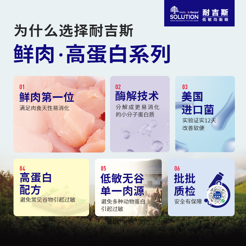 耐吉斯美國進口配方貓糧鮮肉高蛋白益生菌幼年期全價貓糧 5.45kg 雞肉味 1.3kg