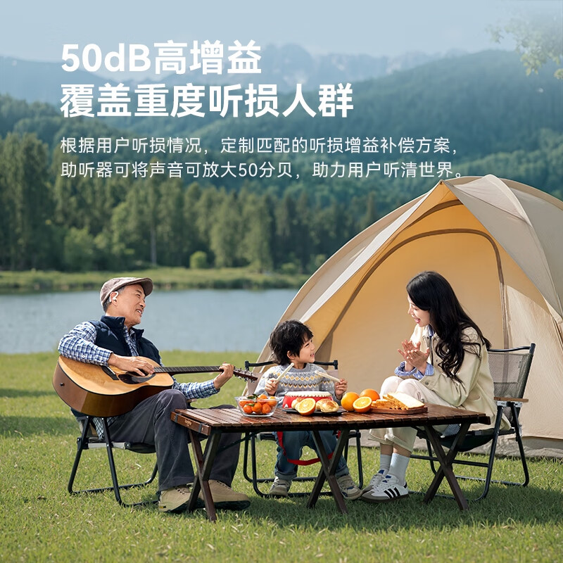 科大讯飞耳背式数字助听器鸿语版HG-03 耳挂形态助听器老年人耳聋耳背降噪 【鸿语版HG-03】星火验配师2.0·时尚舒适防丢