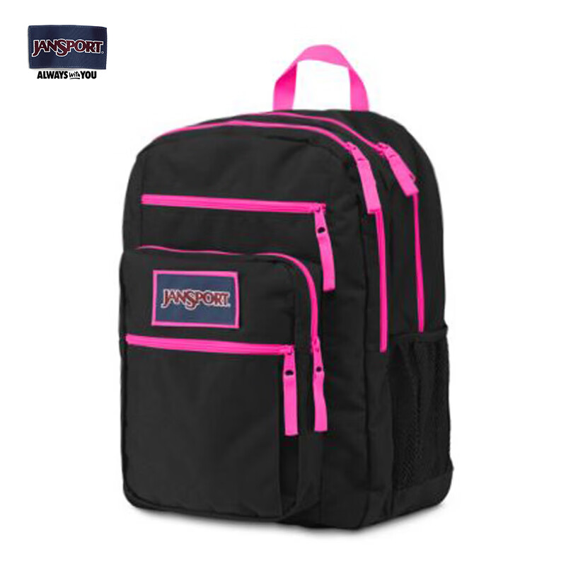 JANSPORT杰斯伯双肩包男士背包高中大学女书包TDN7 T75K1J0 曝光黑