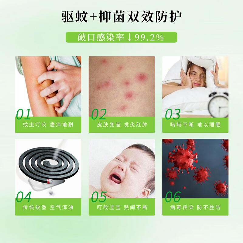 爱杰特驱蚊喷雾无避蚊胺孕婴可用0刺激户外防蚊虫叮咬抑菌止痒液可喷肤 【防蚊虫叮咬】驱蚊草抑菌液50ml