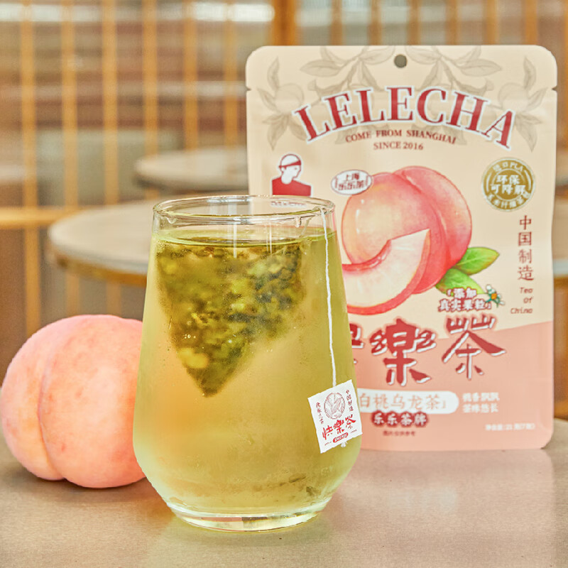 樂樂茶樂樂茶快樂茶葡萄烏龍茶包冷泡茶水果茶袋泡茶 白桃烏龍茶*1