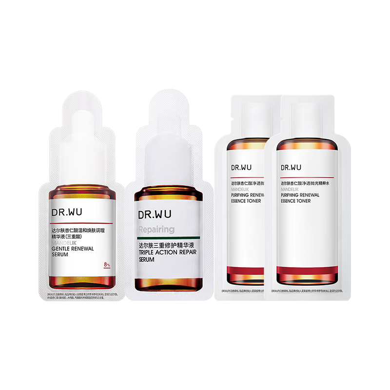 达尔肤(DR.WU)【会员专享】杏仁酸8%2ml+三修精华2ml+抛光水1.0 2ml*2