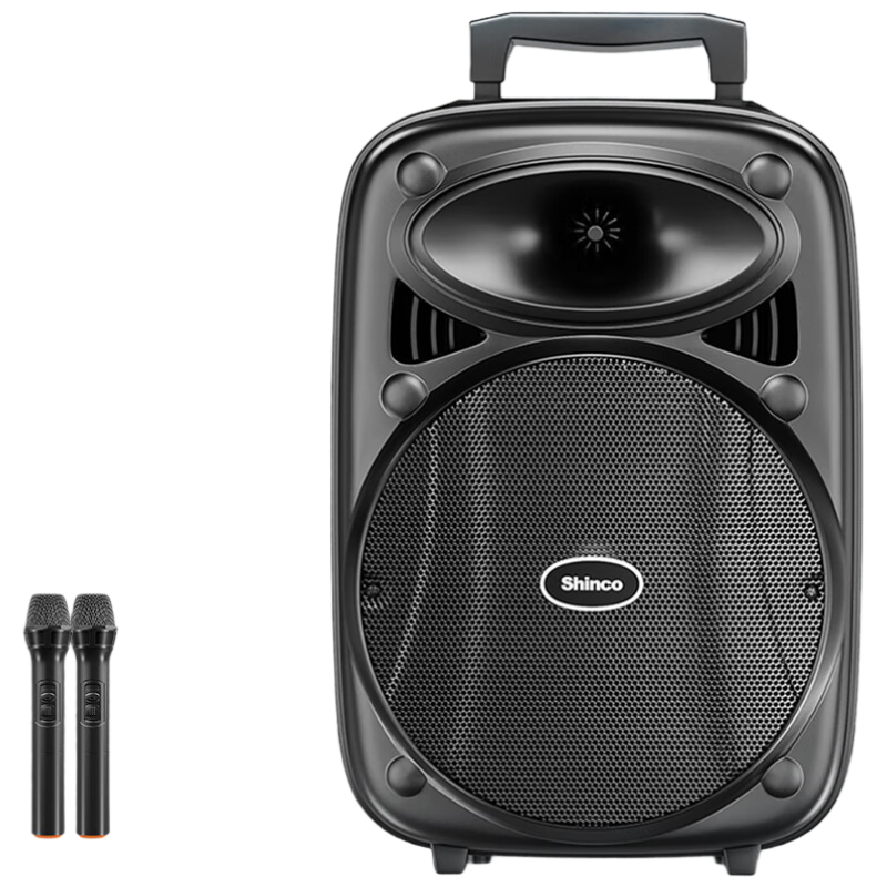 新科J9-M 戶外廣場舞音響藍(lán)牙音箱家庭K歌店鋪宣傳手提移動(dòng)便攜式大喇叭擴(kuò)音器擺攤低音炮專用8吋 單咪