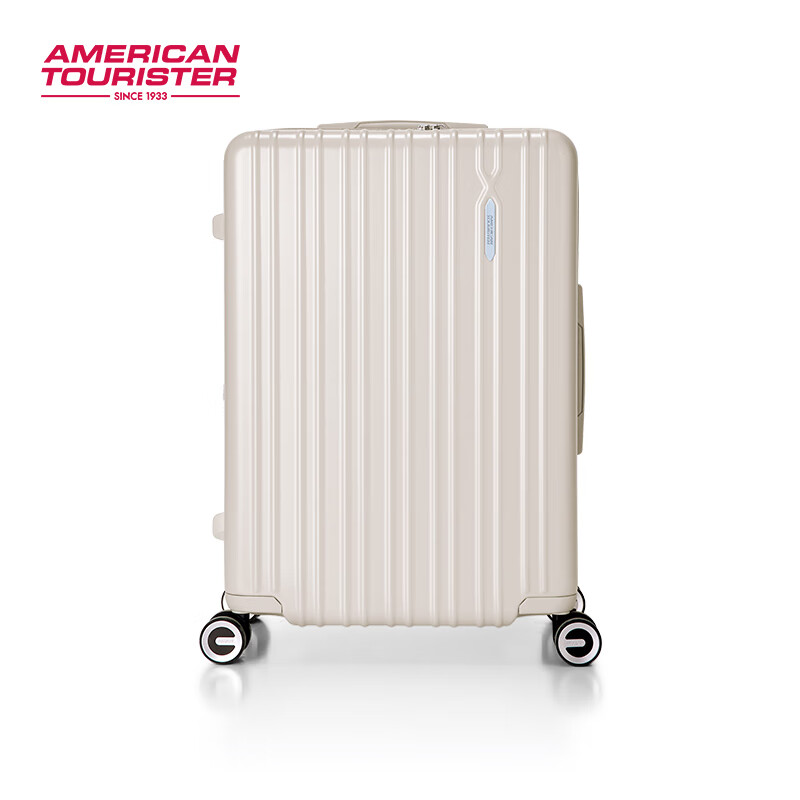 美旅(AMERICAN TOURISTER)拉杆箱商务行李箱20寸旅行箱大容量密码登机箱轻盈抗摔薯条箱79B 珍珠白【热销新色/干净利落】 28英寸 (可托运5-7天出行)