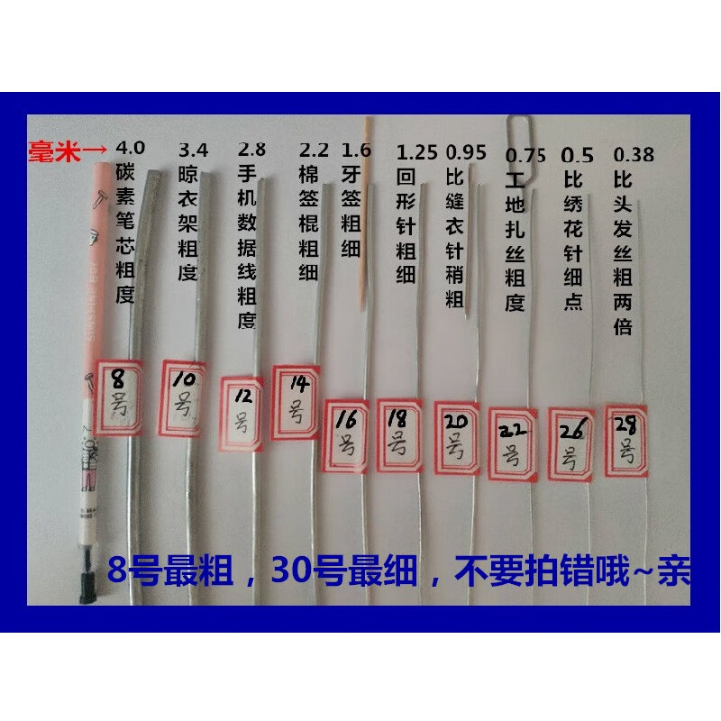 铁丝防锈镀锌软铁丝挂窗帘晾衣绳粗细铁丝线 24号1斤】0