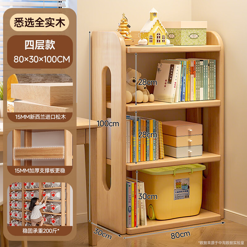 ��֥��KERZY��ʵľ��ͯ�����������һ�忿ǽת�Ǵ�������ѧ����ռ�ط���� ԭľɫ�Ĳ�80x30x100CM 306Ԫ