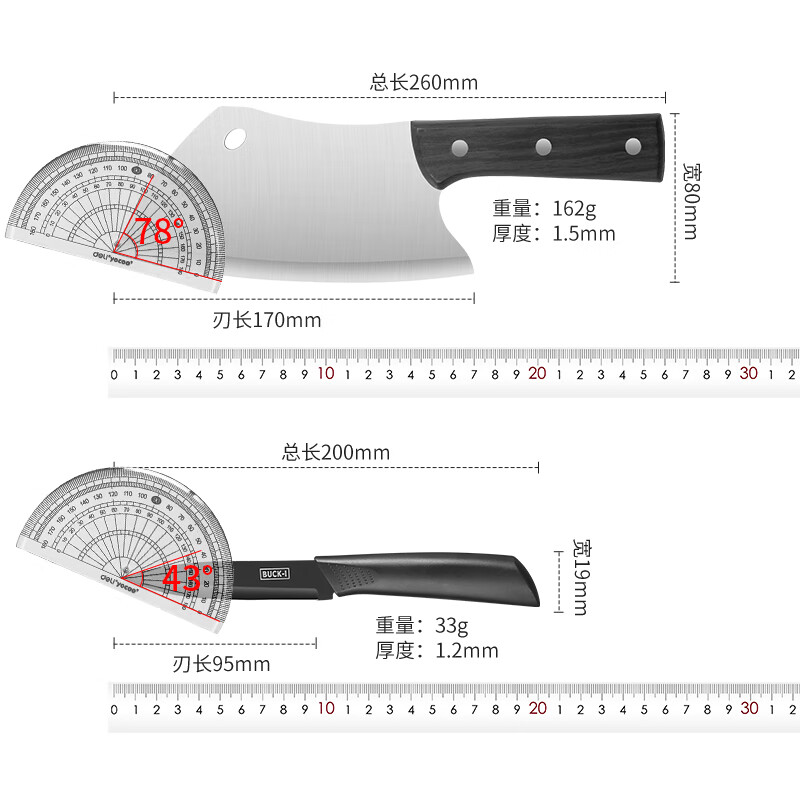 厨房菜板菜刀二合一组合全套装锋利家用锻打切肉切片刀宿舍水果刀 【全套】菜刀菜板七件套