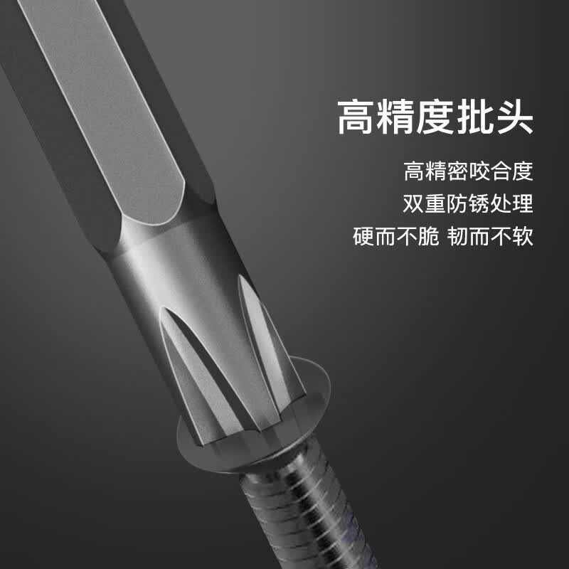 艾瑞泽 螺丝刀全套六角梅花螺丝批套装拆机家用维修螺丝刀工具 【精修款】24合1(S2)