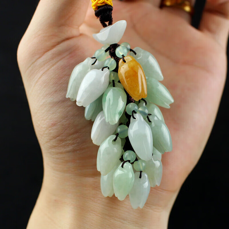 翡翠 车钥匙挂件 钥匙挂饰