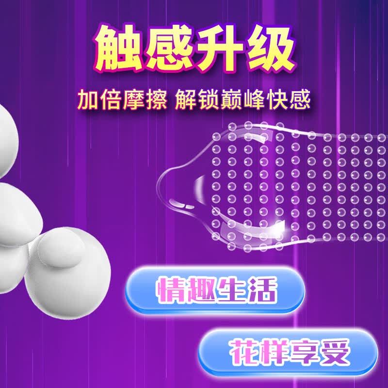 中红狼牙避孕套&猫舌避孕套&热感润滑女性快潮安全套专用情趣用品byt 【18只装】猫舌6只+狼牙6只+热感6只