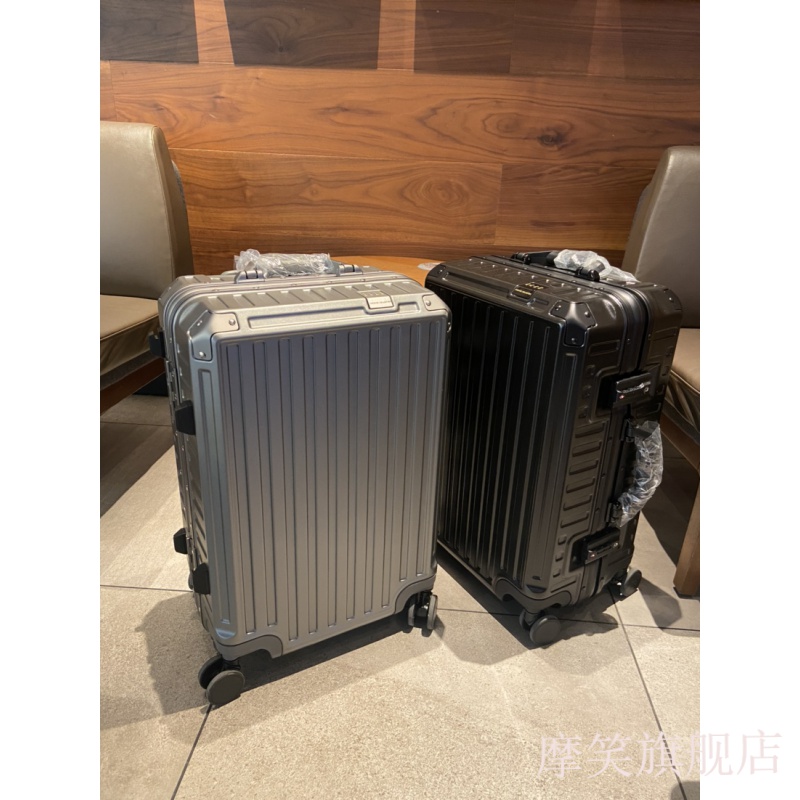 日本漫游行李箱出口铝框万向拉杆箱旅行箱男24吋密码箱20 喜庆红漫游