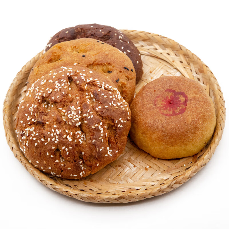 特产传统油红糖月饼新鲜制作经典5个装零食早餐点 冰糖月饼(150g*5枚)