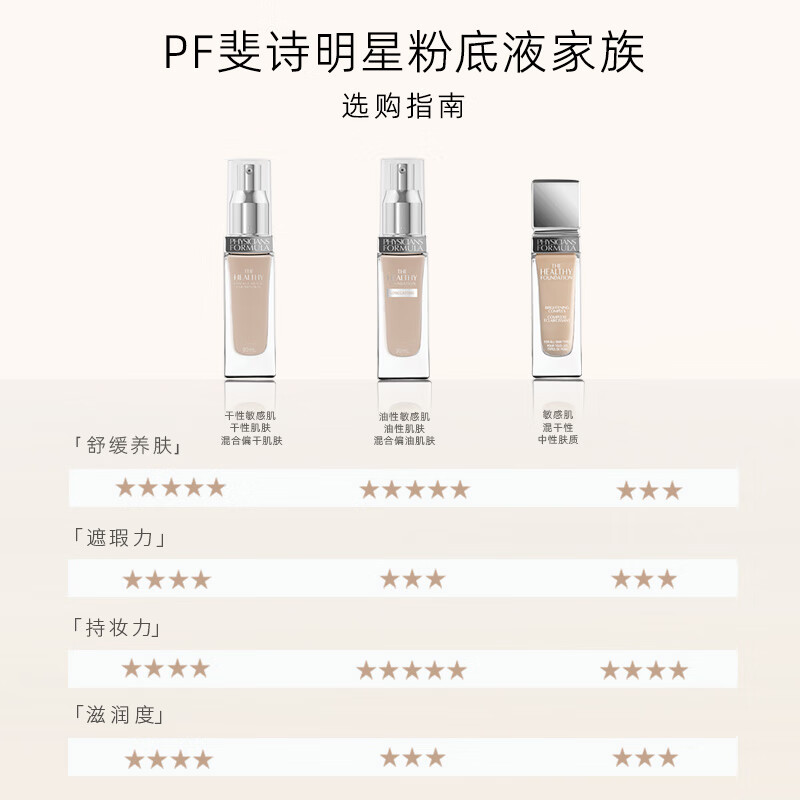 PHYSICIANS FORMULA斐诗PF焕颜精华粉底液pf超模空气遮瑕持久不脱妆润养服帖轻盈焕亮 暖白-适合黄调自然肤色