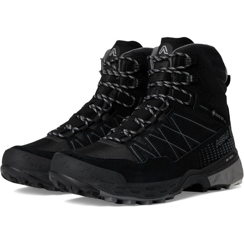 阿索羅（ASOLO）女款登山鞋防水防滑保暖舒適透氣靴 Black/Black 40.5