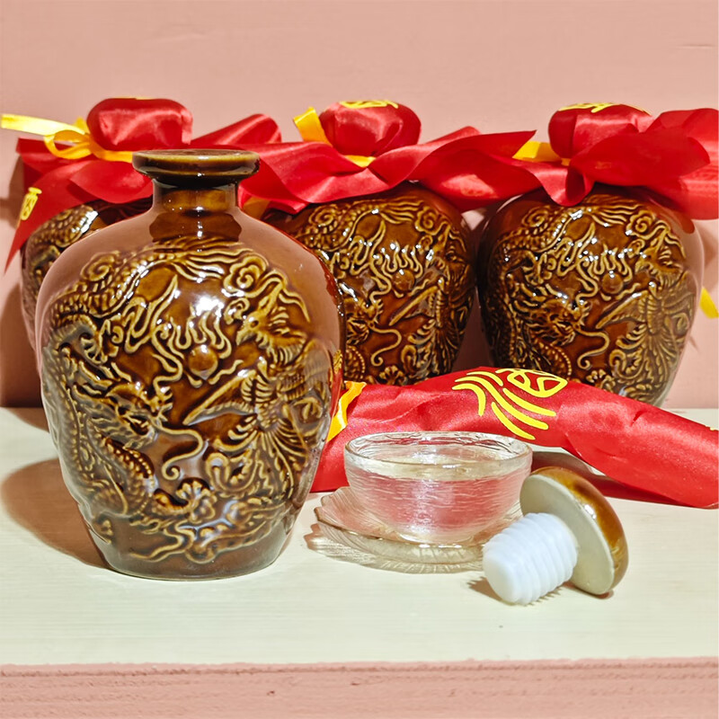 汉安老窖四川宜宾52度浓香型坛装白酒500ml纯粮食原浆酒窖藏封坛老酒 52度 500mL 1坛 【五粮浓香型】