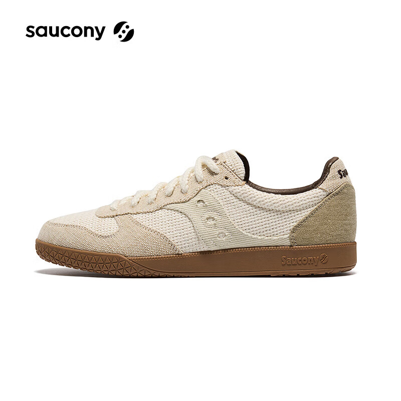 Saucony索康尼BULLET CT复古德式训练鞋男女经典休闲板鞋 米卡其 42